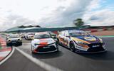 BTCC racing cars front dynamic