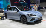 BYD Seal 2022 front quarter static Paris motor show