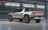 c. rivian r1t rear view