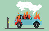 Car fire illustration by Autocar