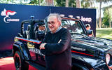 Sergio Marchionne at a ceremony presenting a new Jeep to the Italian Carabinieri