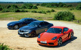 Porsche 718 Cayman S vs BMW M2 vs Jaguar F-Type: battle of the luxury sports cars