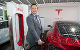 Elon Musk reveals UK's first supercharger charging point