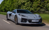 Chevrolet Corvette E Ray 2025 front quarter tracking