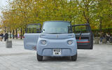 Citroen Ami in London static front with doors open
