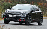 Citroen e c4x front three quarter