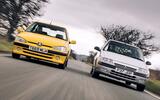 citroen saxo vts vs peugeot 106 gti twin front tracking
