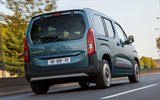 Citroen E Berlingo rear three quarter
