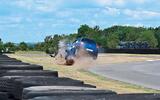 Clio hits a signpost Clio hits a signpost