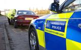 Metropolitan Police stop a Mitsubishi Galant