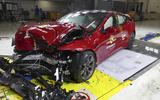 Crashed Tesla Model S