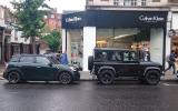 Mini Countryman and Land Rover Defender