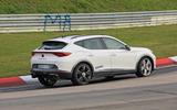 Cupra Formentor five-cylinder prototype rear side Cupra Formentor five-cylinder prototype rear side