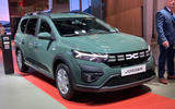 Dacia Jogger 2022 new branding front quarter Paris motor show