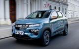 Dacia Spring front quarter tracking