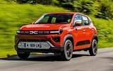 Dacia Spring EV front three quarter