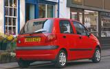 Daewoo matiz rear three quarter