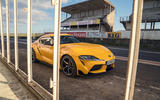 Even behind bars, there's no holding back the performance and style of the Toyota GR Supra Even behind bars, there's no holding back the performance and style of the Toyota GR Supra