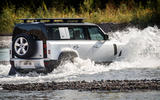 Land rover Defender offroad wading
