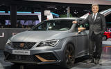 Luca de Meo with Cupra Leon