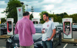 Tesla supercharging