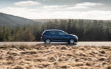 Dacia Sandero on a Welsh B-road
