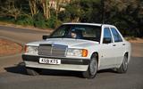 Mercedes 190E front shot cornering