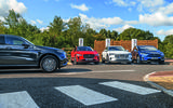 Jaguar I-Pace, Mercedes-Benz EQC, Audi E-tron and Tesla Model X charging