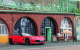 Driving the Chevrolet Corvette through rural England