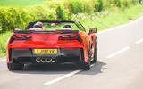 Driving the Chevrolet Corvette through rural England