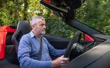 Driving the Chevrolet Corvette through rural England