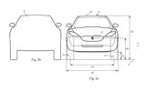 Dyson electric car patent images - front profile