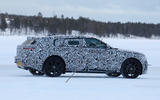 Electric Range Rover prototype winter testing rear three quarters Electric Range Rover prototype winter testing rear three quarters