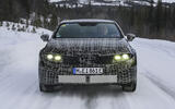 Electric BMW 3 Series prototype winter testing   front dynamic