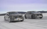 Electric BMW 3 Series prototype winter testing   twin tracking