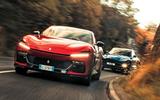 Ferrari Purosangue vs Aston Martin DBX 707 2023 front lead