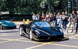 Ferrari Enzo driving on street Ferrari Enzo driving on street