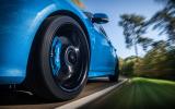Ford Focus RS blue Brembo brake calipers