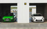 Ford Focus ST Track Pack vs Toyota GR86 in garage