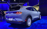 Ford Mustang Mach E Rally at LA motor show rear quarter Ford Mustang Mach E Rally at LA motor show rear quarter