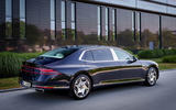 Genesis G90 LWB Europe 2024 rear quarter static Genesis G90 LWB Europe 2024 rear quarter static