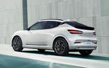 Genesis GV60 facelift white rear quarter Genesis GV60 facelift white rear quarter
