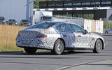 Genesis G80 spy images - on the road rear