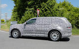 Genesis GV90 prototype testing at Nurburgring   close up side rear Genesis GV90 prototype testing at Nurburgring   close up side rear