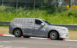 Genesis GV90 prototype testing at Nurburgring   cornering   front side Genesis GV90 prototype testing at Nurburgring   cornering   front side
