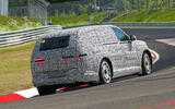 Genesis GV90 prototype testing at Nurburgring   cornering   rear 2 Genesis GV90 prototype testing at Nurburgring   cornering   rear 2