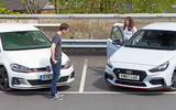 VW Golf GTI vs Hundai i30 N drivers talking