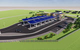 Gridserve forecourt Braintree - render Gridserve forecourt Braintree - render