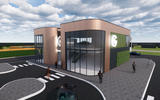 Gridserve forecourt Braintree - render Gridserve forecourt Braintree - render