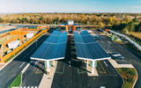 GRIDSERVEopensUK'sfirstElectricForecourt® Aerialview GRIDSERVEopensUK'sfirstElectricForecourt® Aerialview